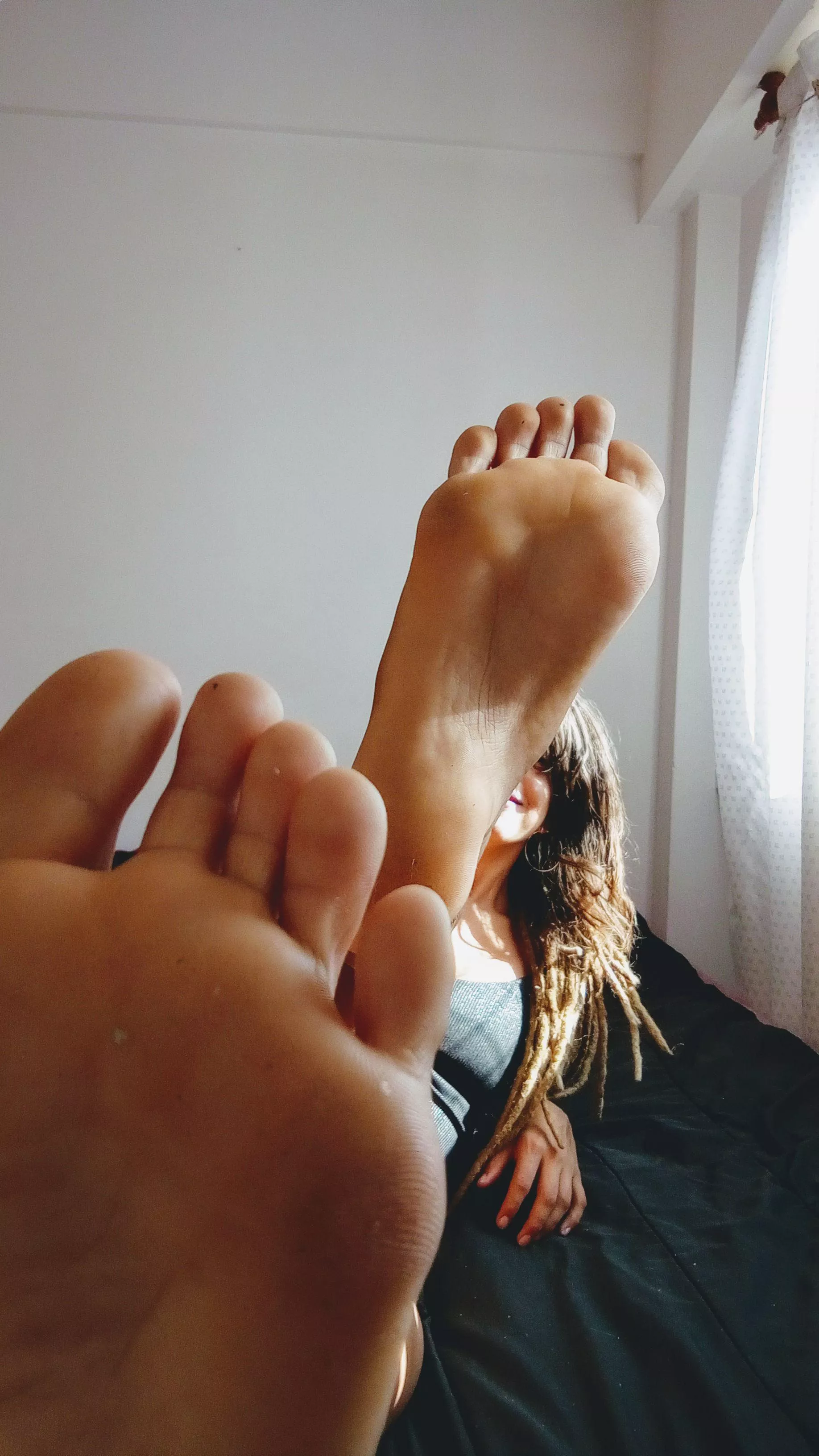 I'm going to crush you with my soles.