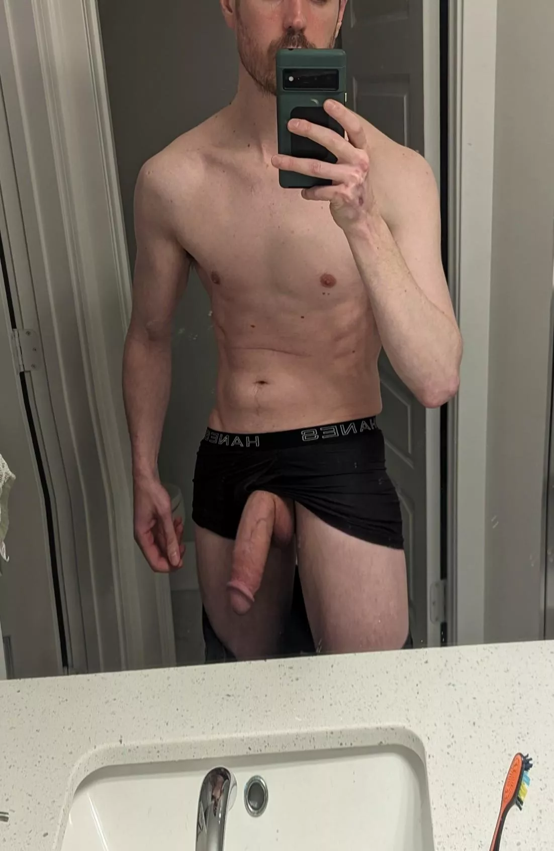 It's definitely hard to fit in my underwear lol