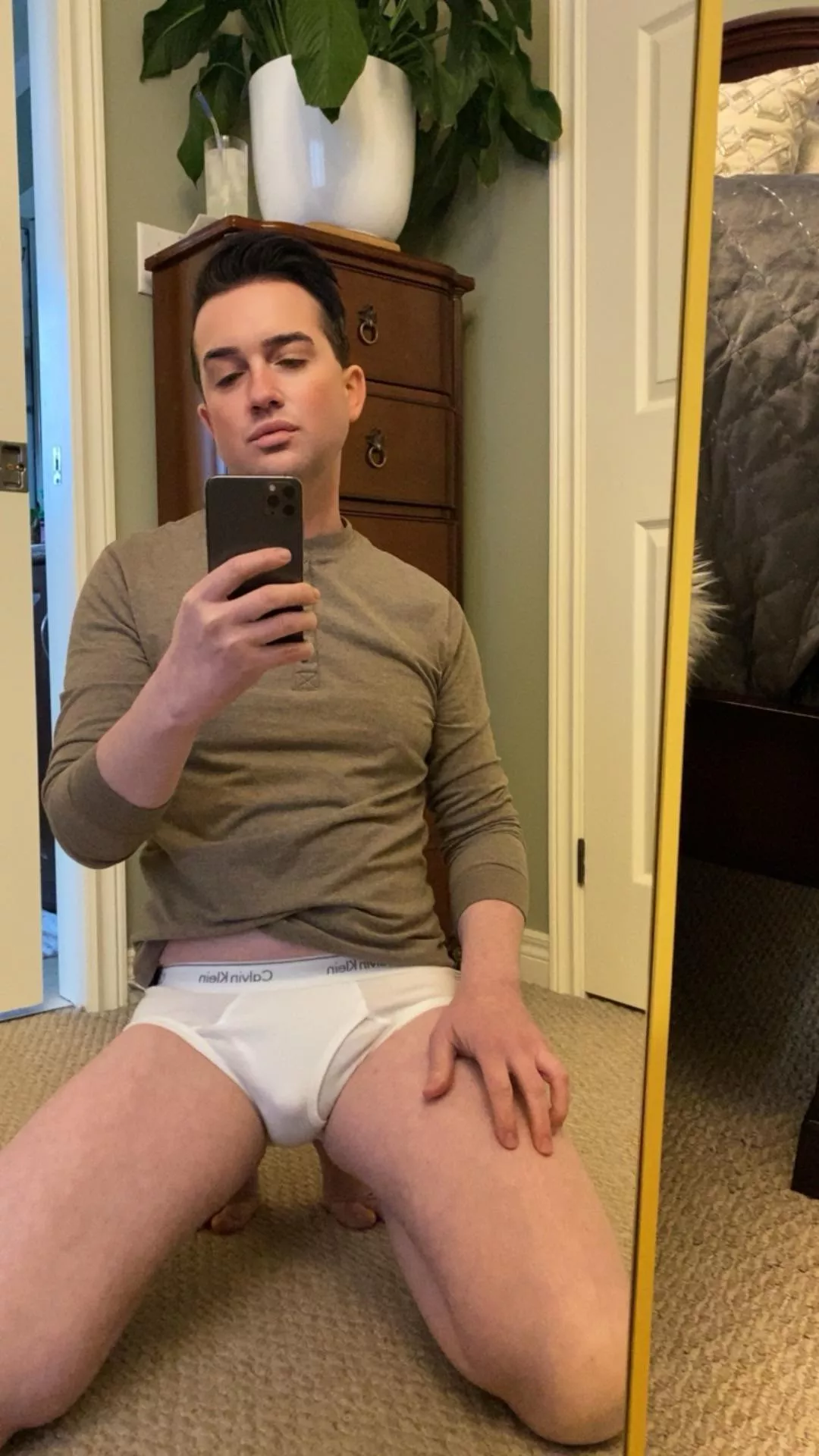 Just hanging out in my room. 