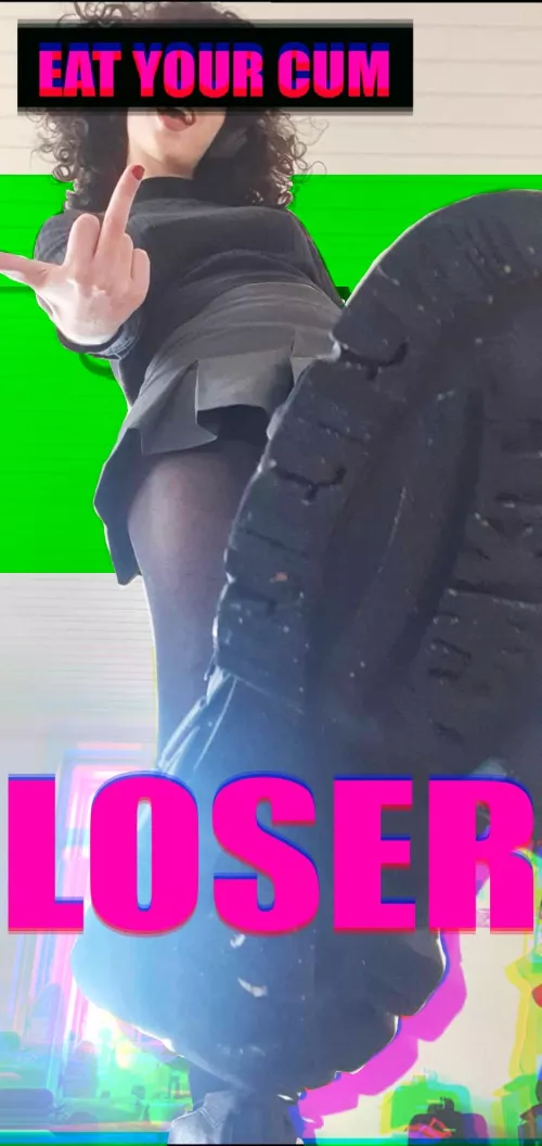 Kneel, obey, and submit to your new Goddess. I will tease your tiny shrimp all day long.