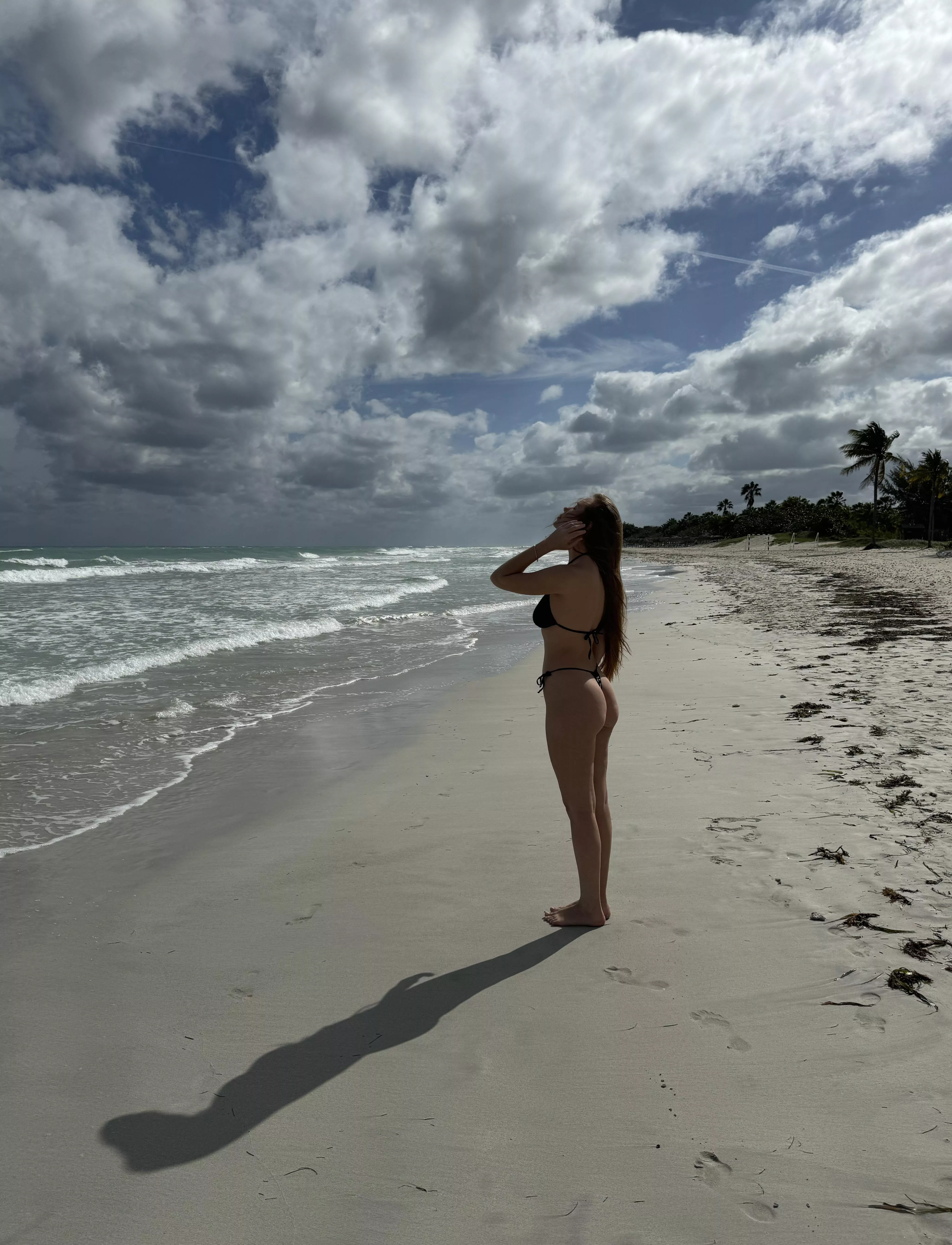 Lots of beautiful beach view and very little bikini
