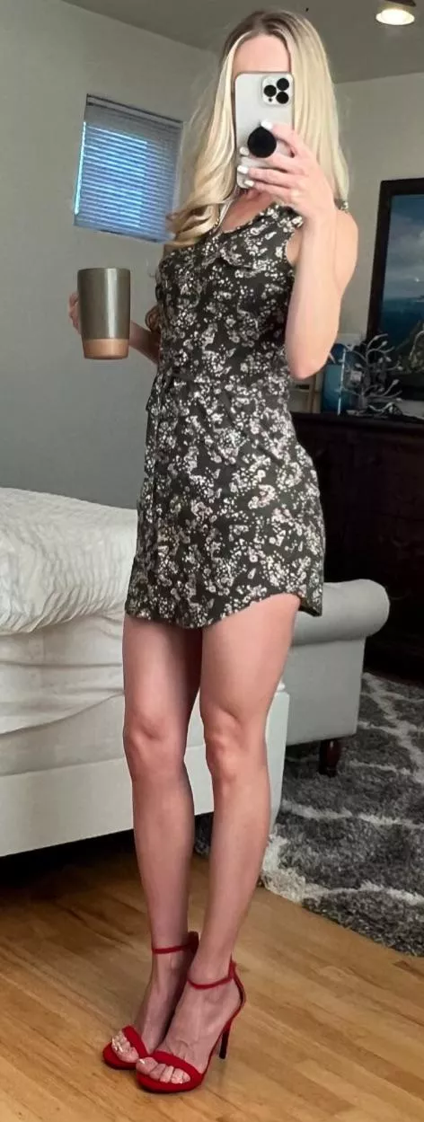 Loving my red heels. 