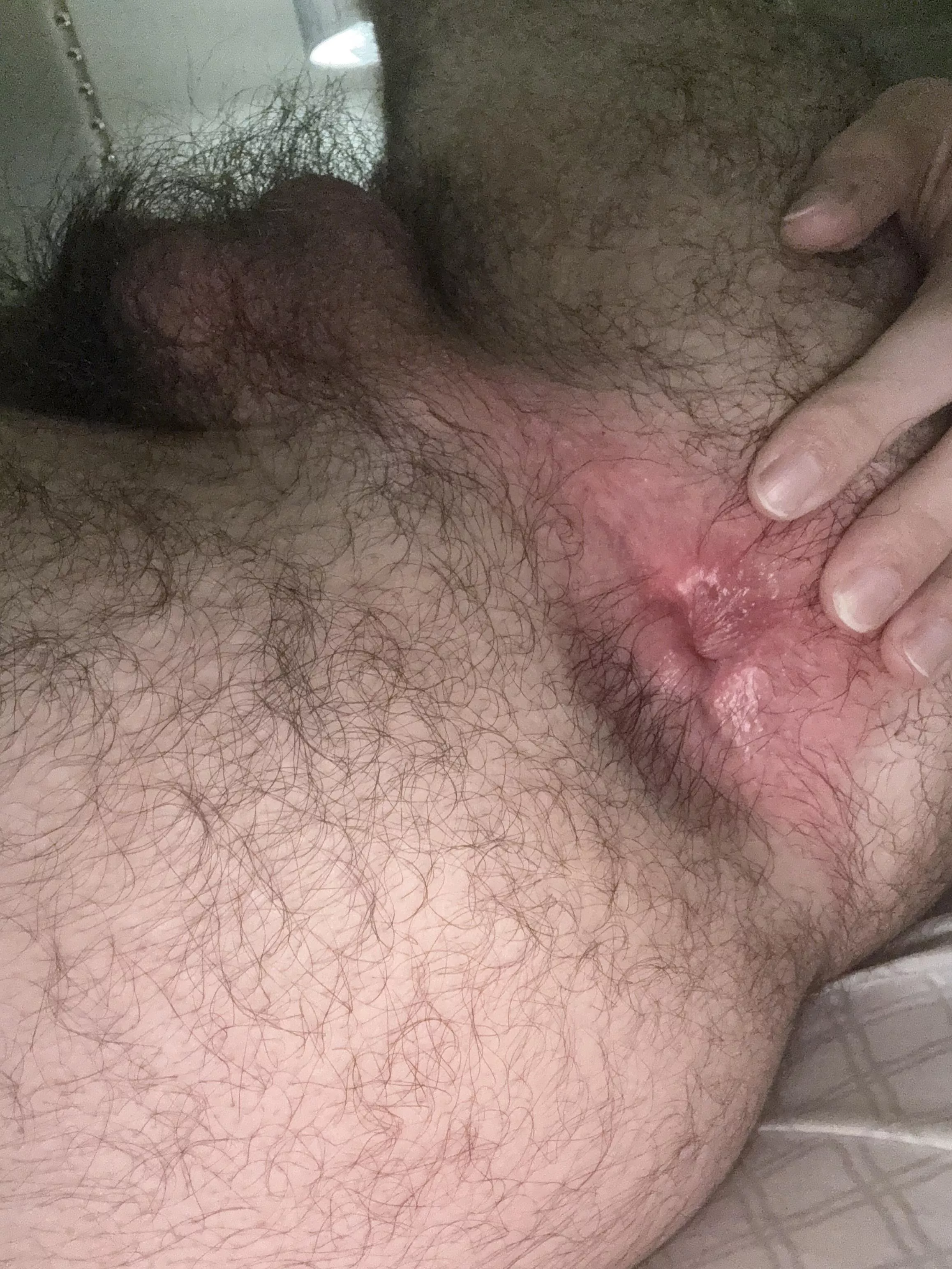 My hairy hole needs a good spreading 
