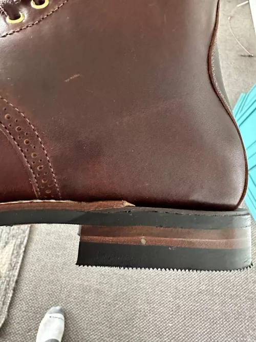 New boots. Would this be a problem?