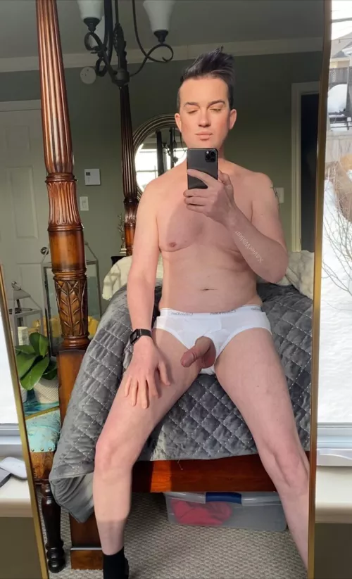 (NSFW) My dick wanted to say hello. 