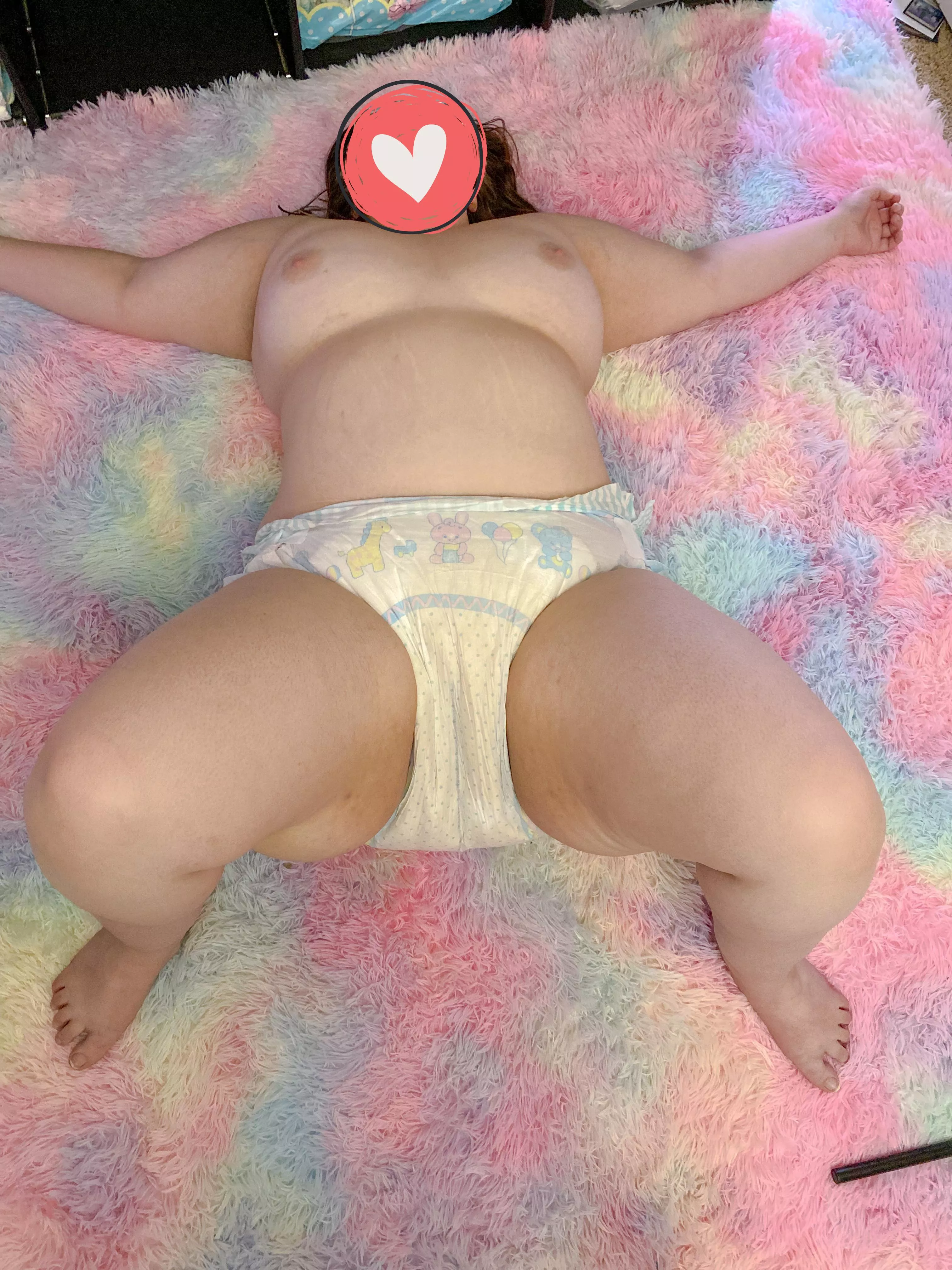 One full diaper after a long day