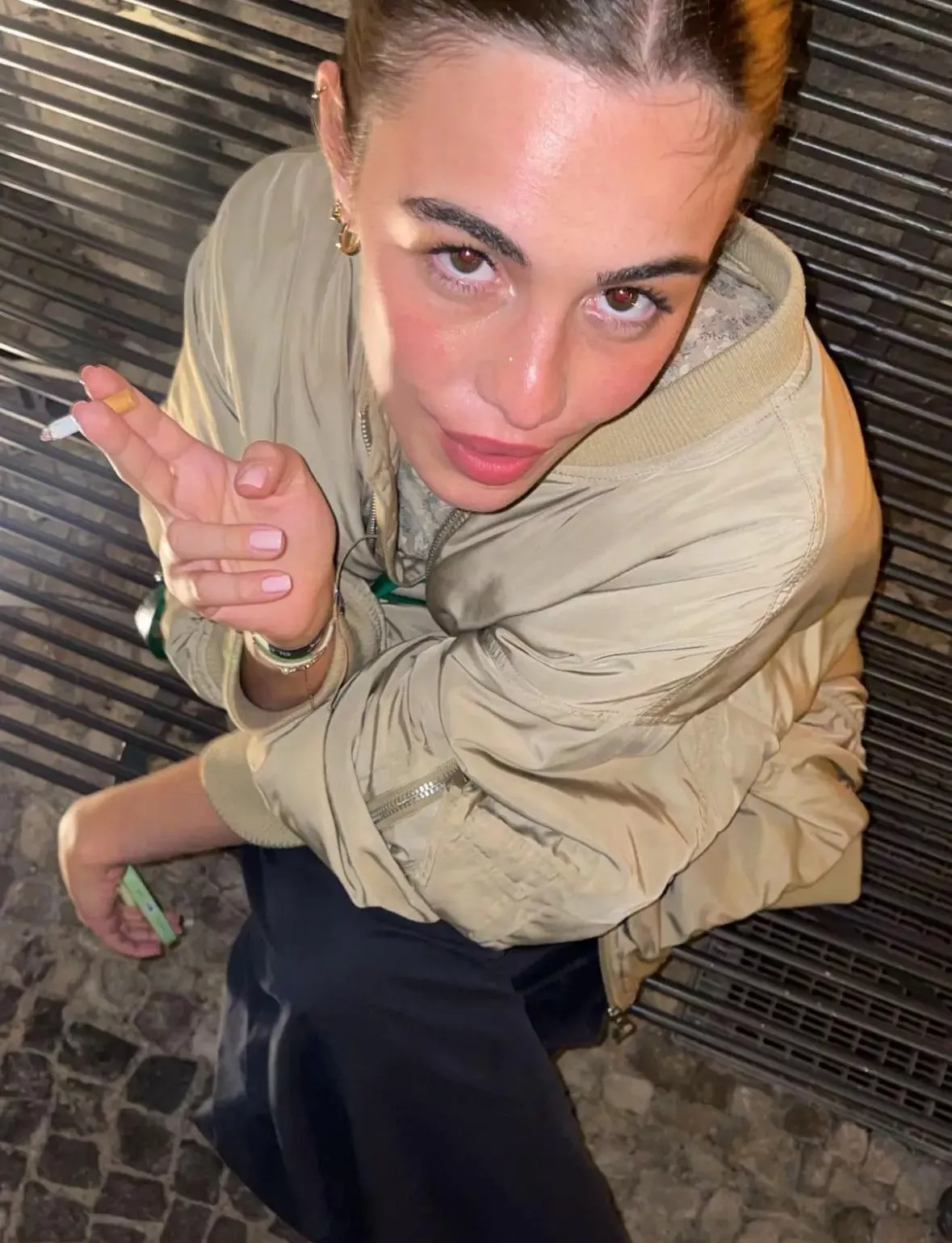 Post-dinner cigarette