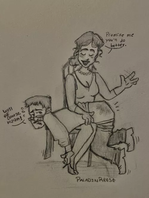 Principal spanks teacher for arriving late, what do you think? (Drawing)