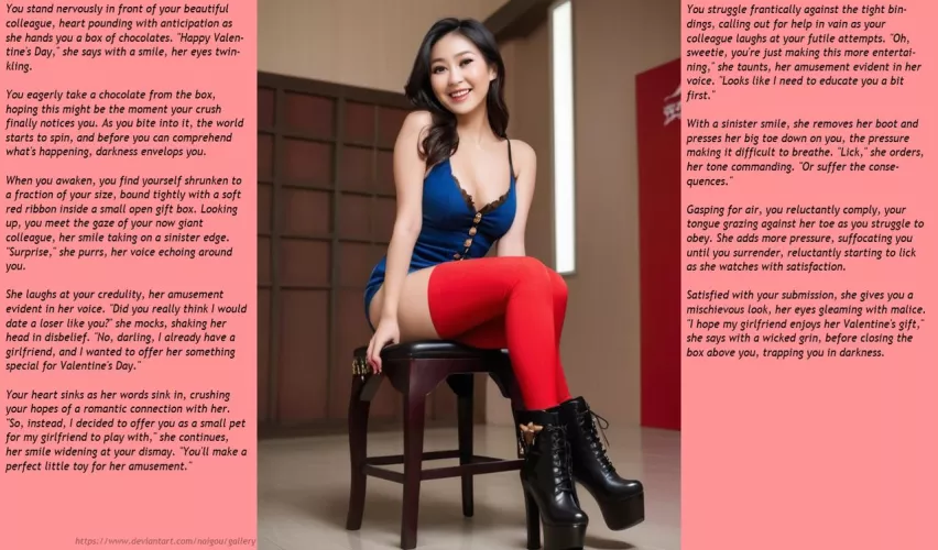 Shrunken into a valentine's gift Part1