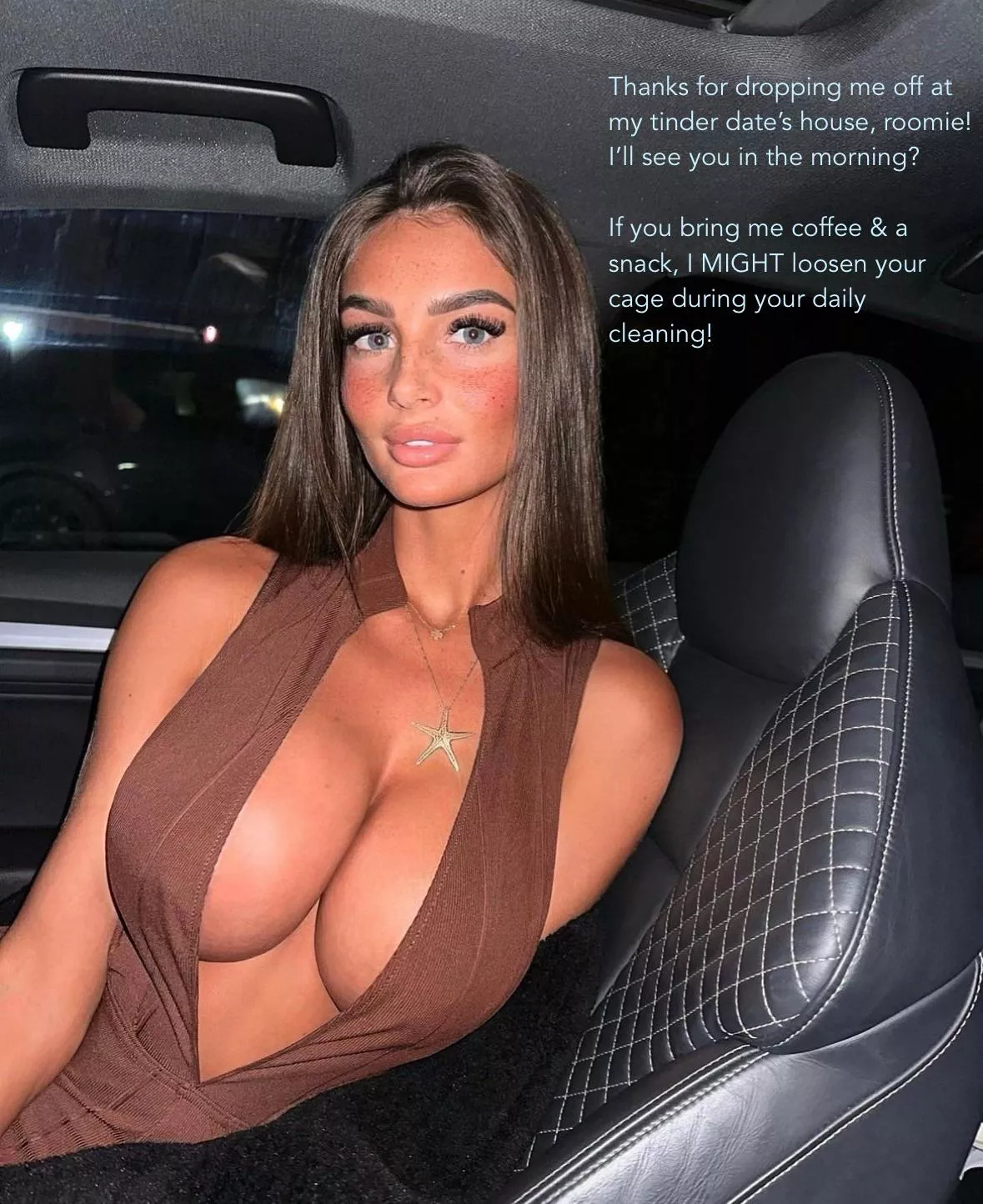 Thanks for dropping me off at my tinder date’s house, roomie!