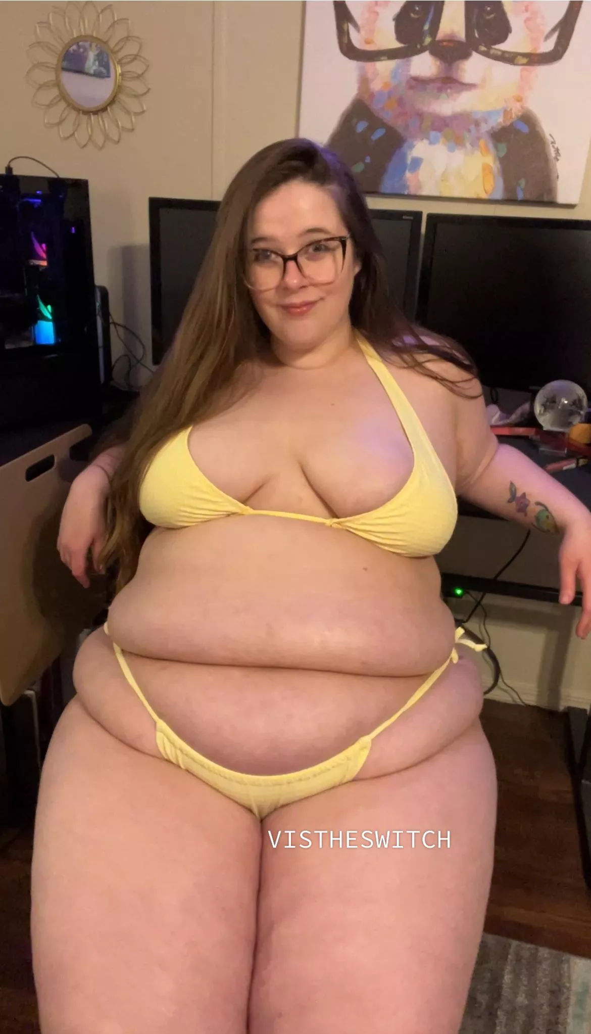 This bikini is 3 sizes too small. Smash or pass?  