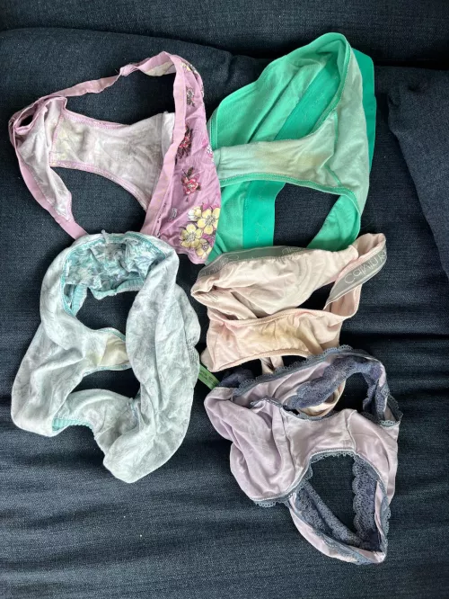 Weeks worth of wife’s dirty undies