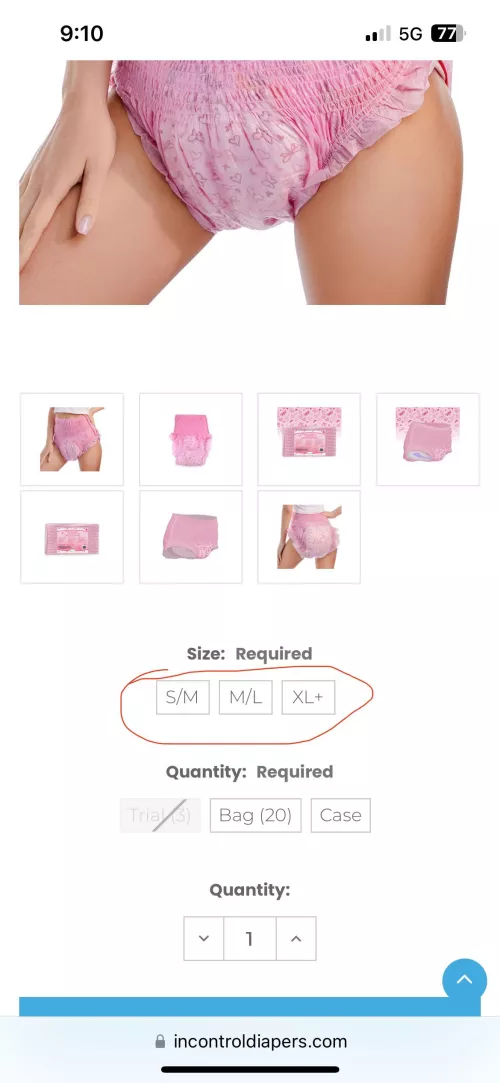 What happened to size L/XL?