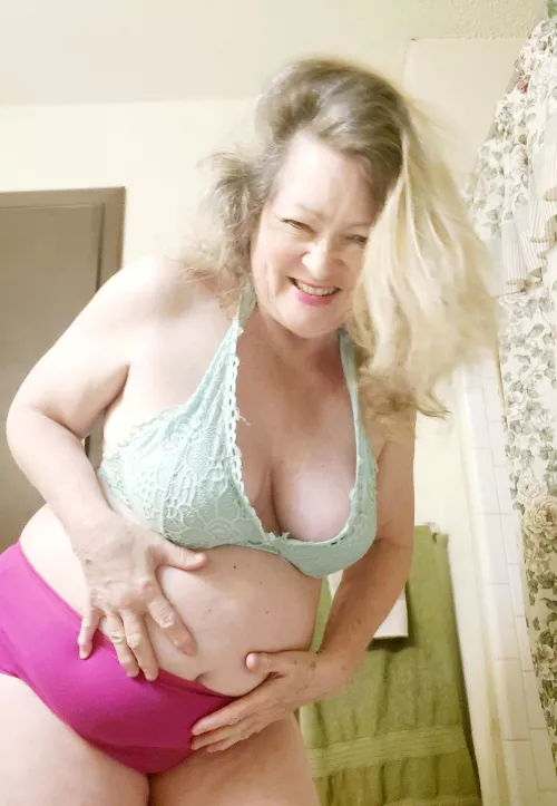 You might like my boobs in this blue bra