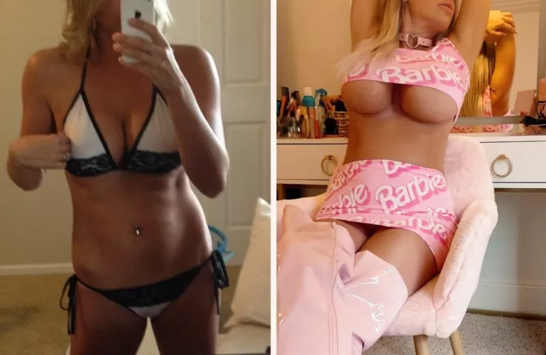 After my first boob job vs. now...