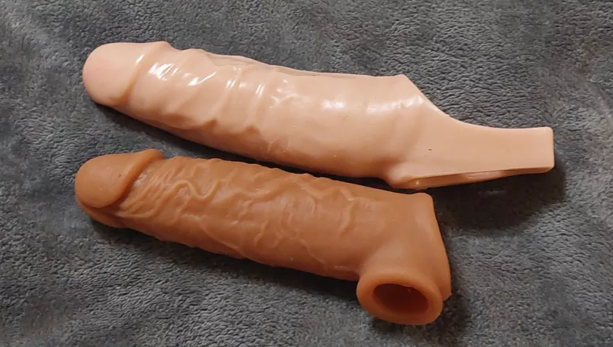 Anyone know where I can get a dildo like these that aren't hollow so i can wear it over my cage so I can fuck my wife without using my dick? (Remove if not allowed)
