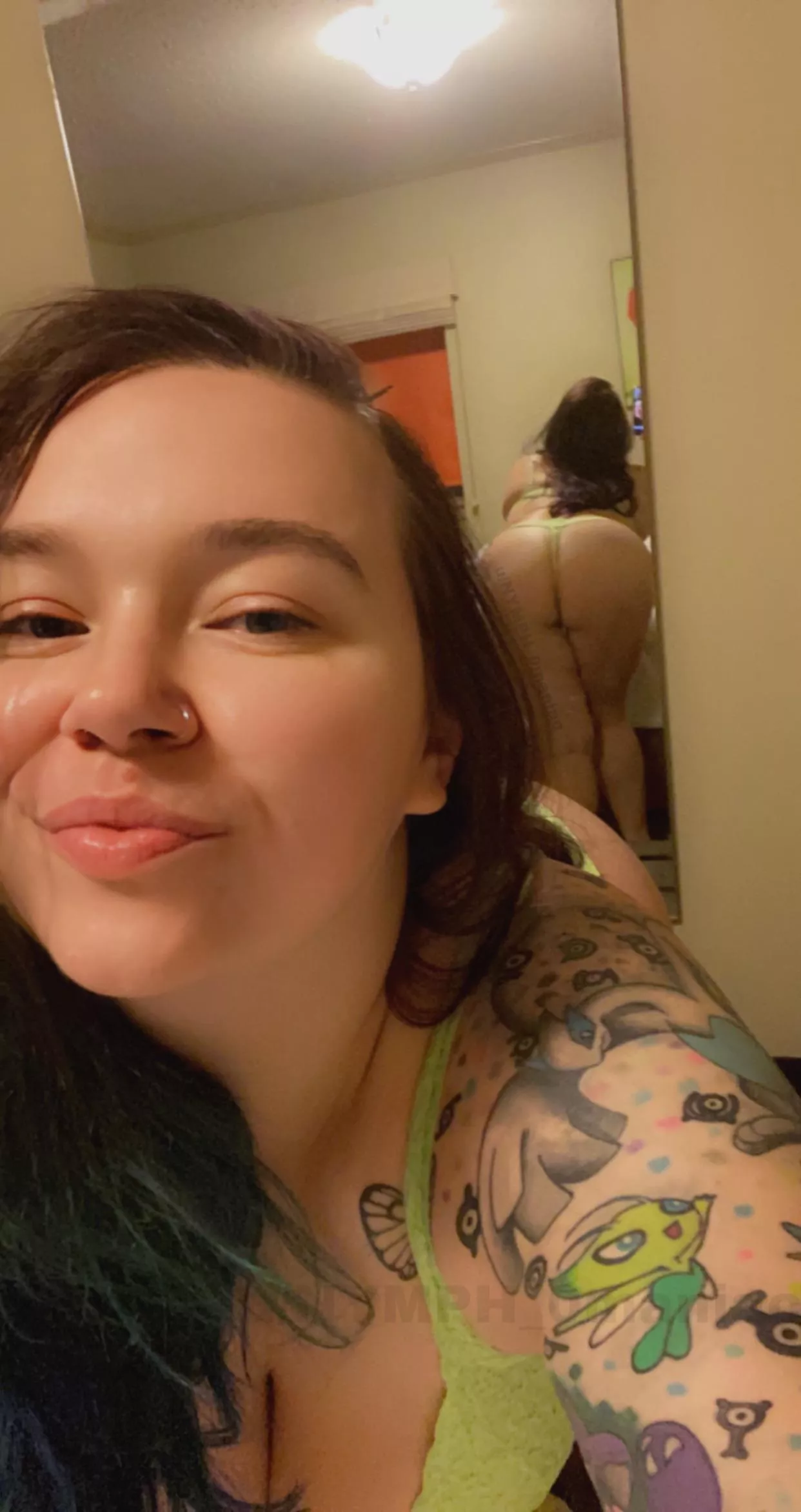 Cute face with a thick behind 