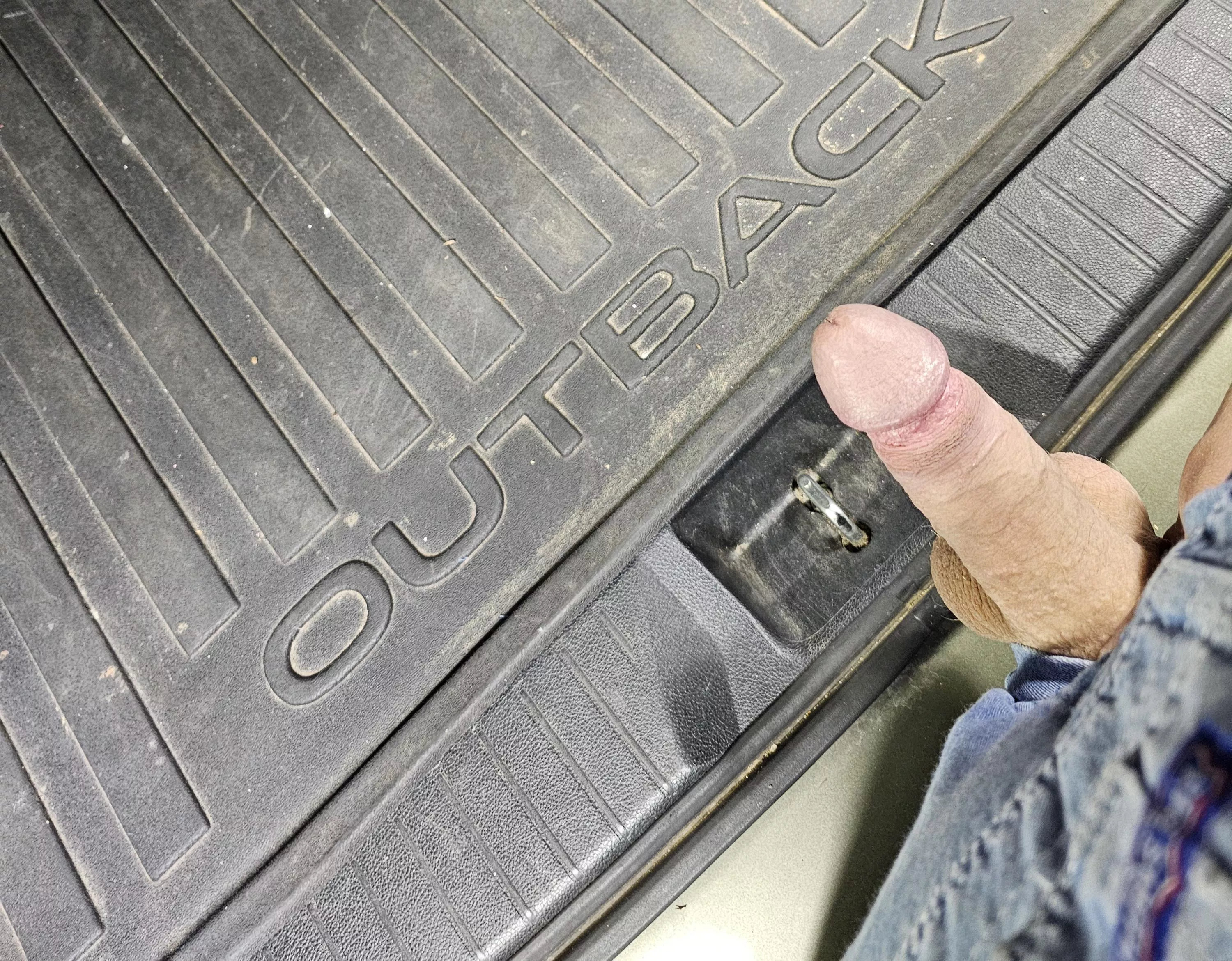 dick out in the shop