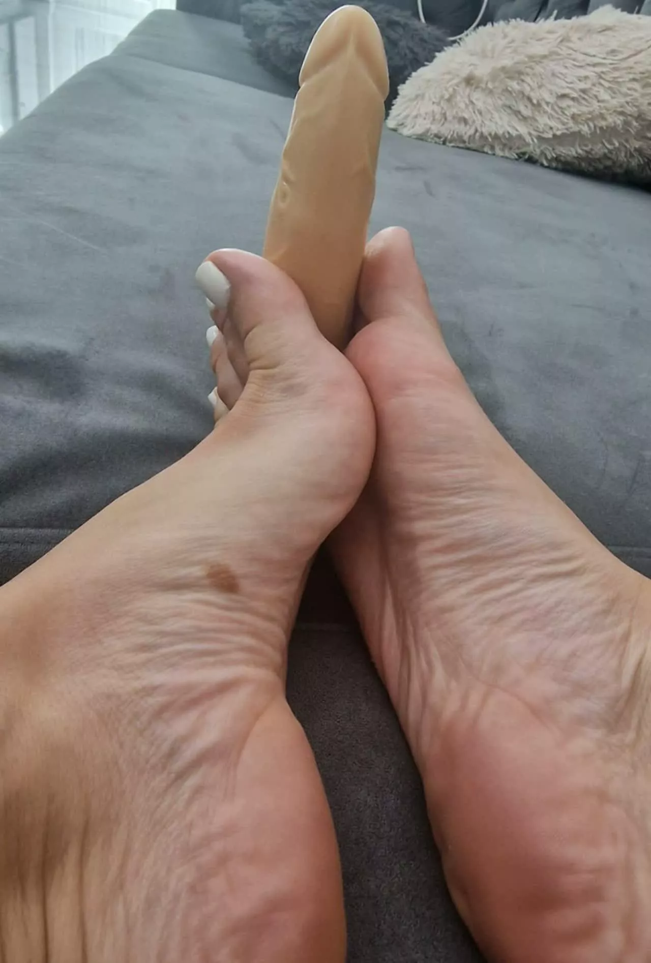 Enjoy the view during your footjob