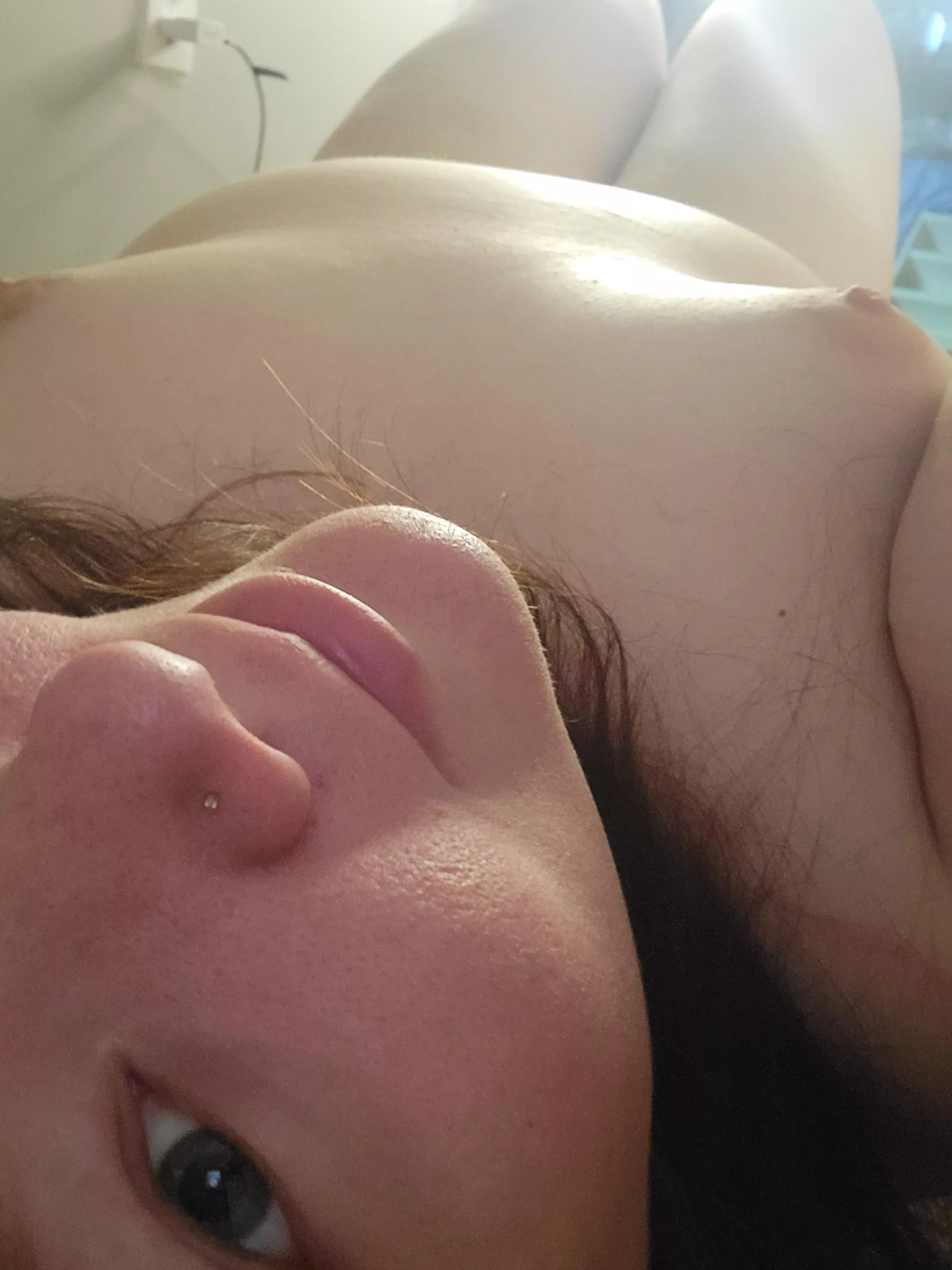 Flat on my back. Double meaning 😁