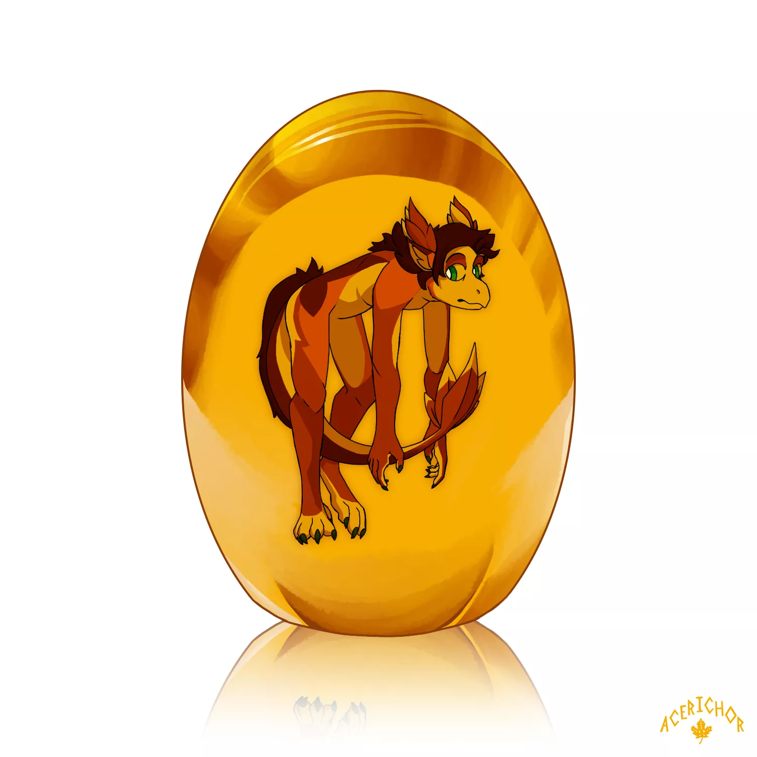 get ambered idiot (art by me, @Acerichor on Twitter)