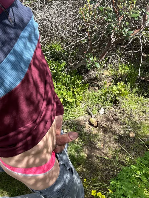 Got horny in the park. There was a couple walking their dog close by 😬