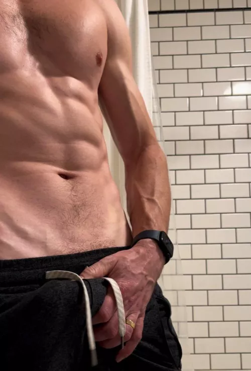 I’m never wearing anything under these joggers [36]