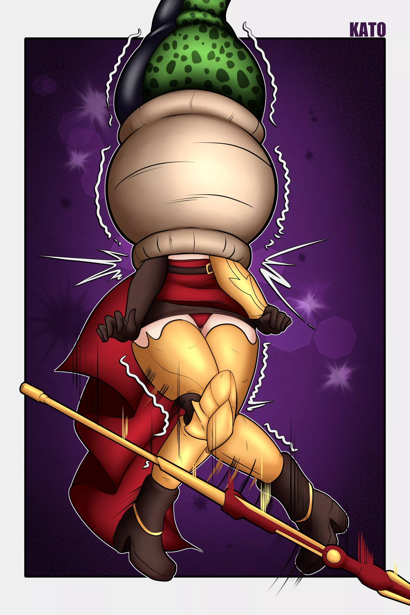 {Image} Cell X Pyrrha Nikos vore, up close