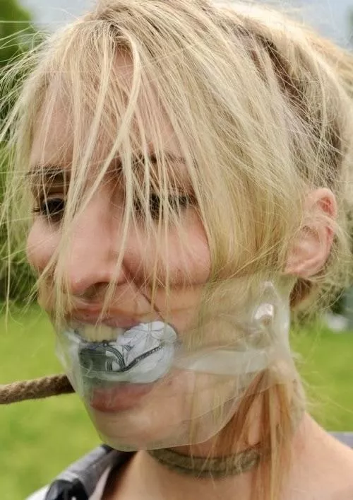 Is that gag too tight, sweetie? Nod your head for me if it is. Oh, ok, well thanks for letting me know. That’s certainly interesting, and I’m glad that you have informed me. Now, let’s go for your walk….