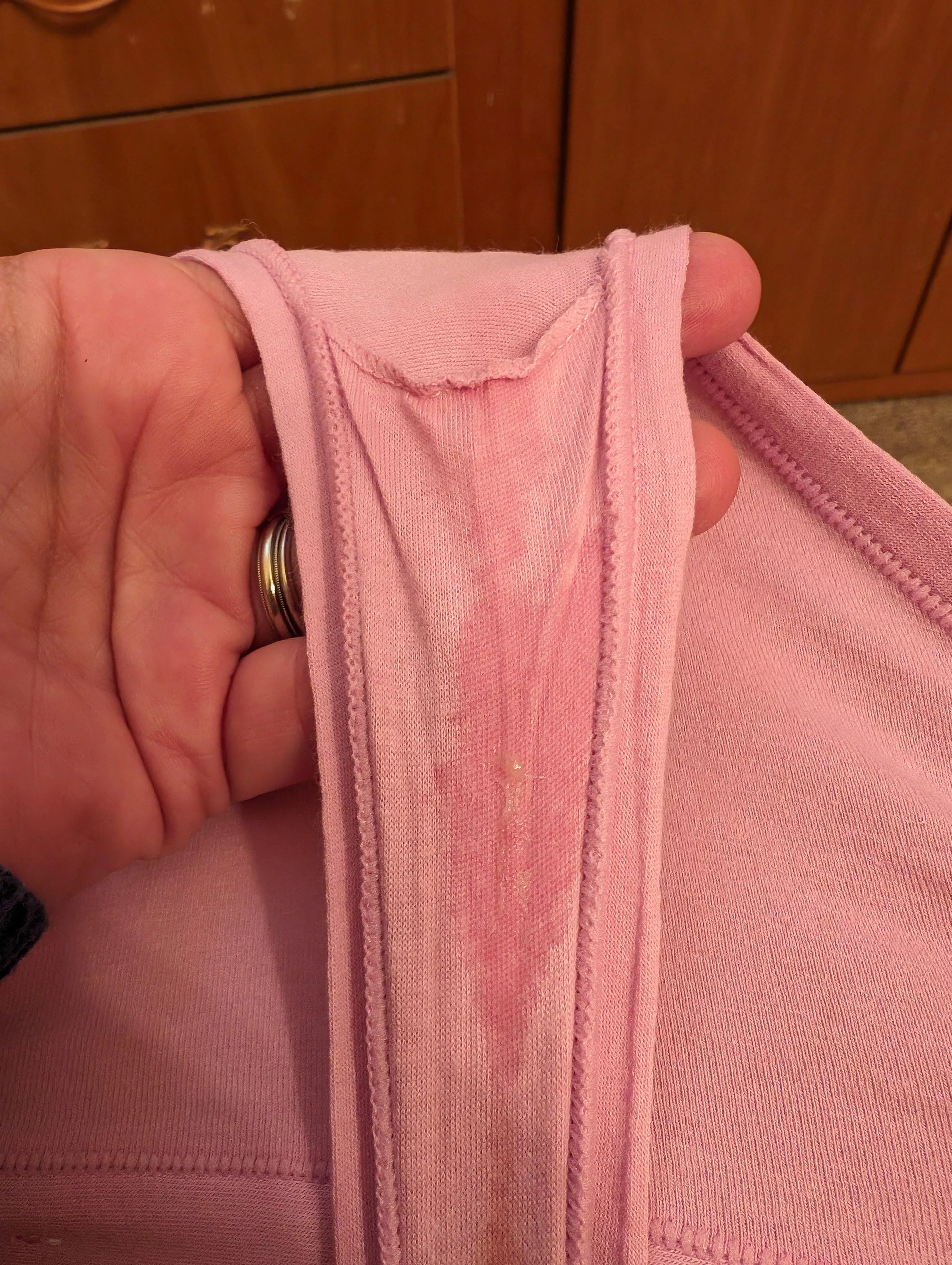 I've been wet like this all day...clean me up?