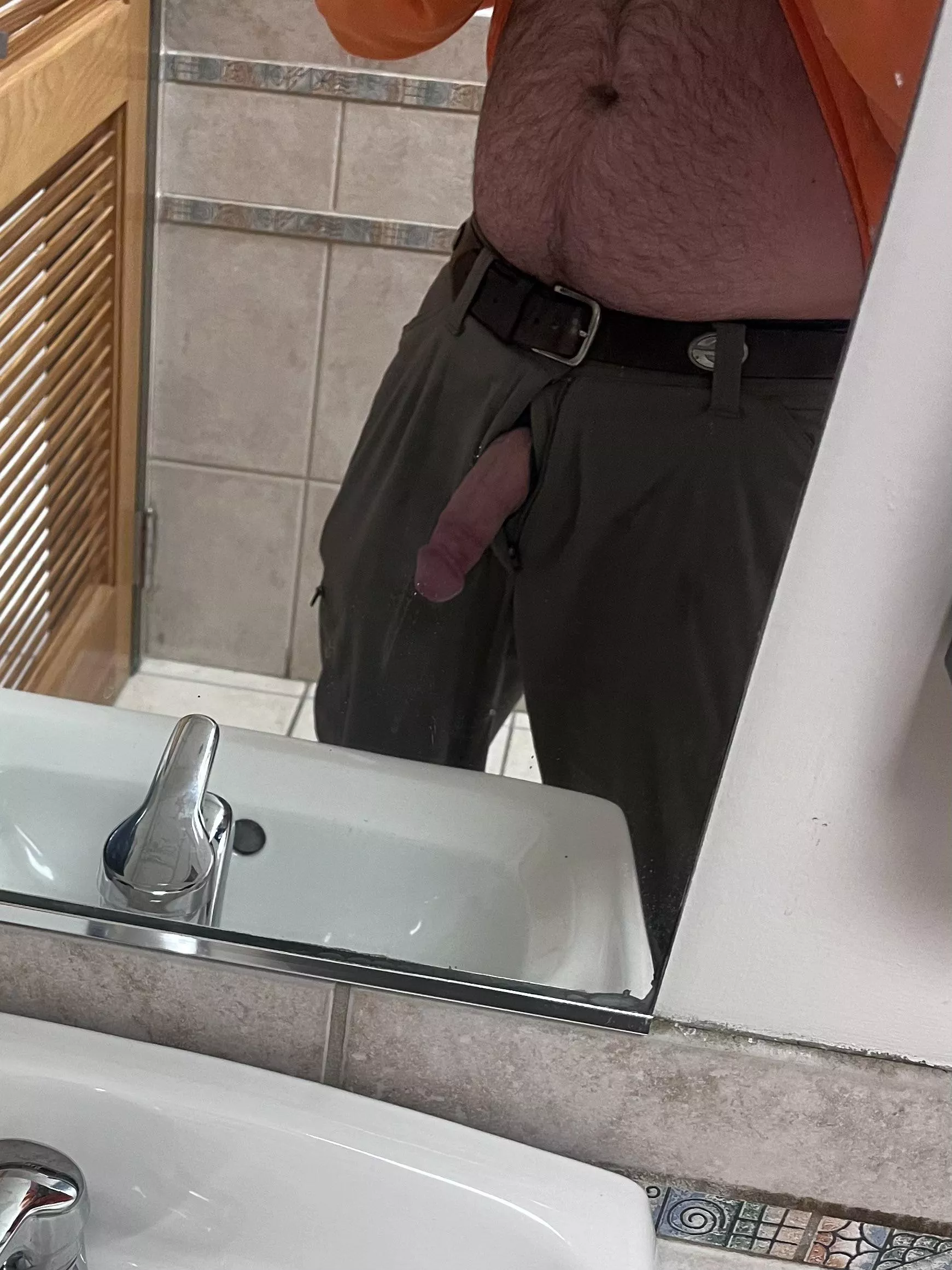 Let me bend you over the sink and fill u up