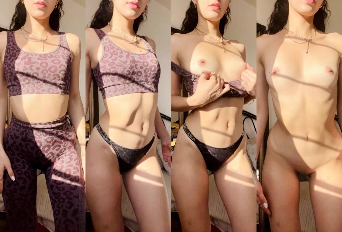 Let’s do some cardio before I go to the gym…  💗👅  Let’s do some cardio before I go to the gym…  💗👅