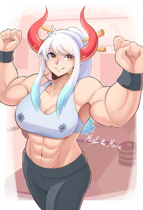 Muscular Yamato (art by me, @MielTheMouse)