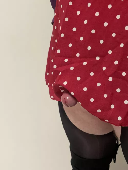 Oh no it slipped out of my dress!