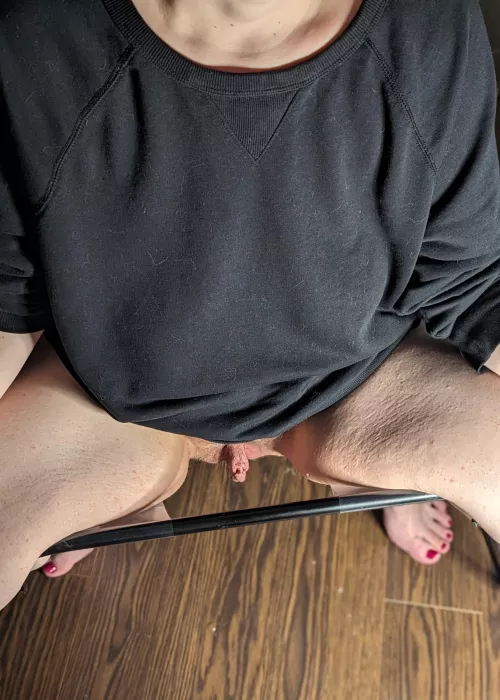 Please come lay under my stool