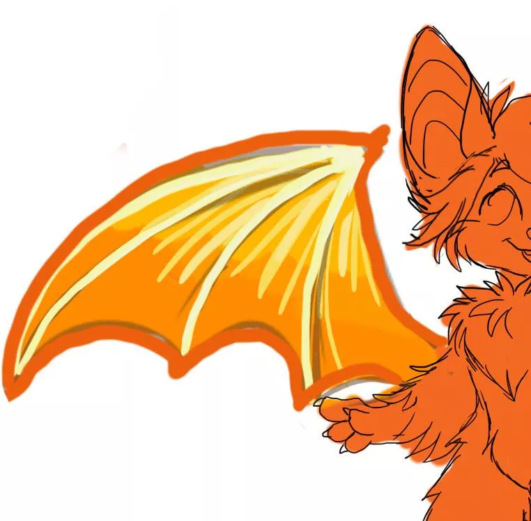 Real Talk: Does This Wing Resemble An Orange Slice Enough? (Art by me)