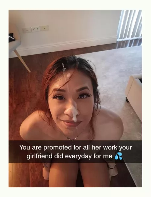 She was the reaskn you got promoted