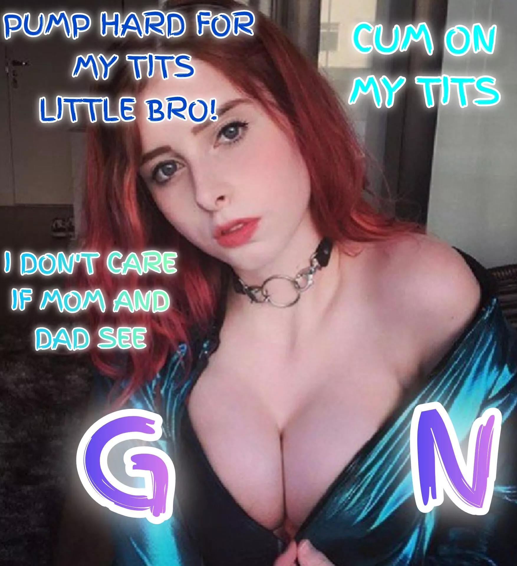 She whore wants you to cum on her tits