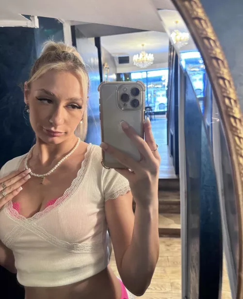 the neon with the crop is a vibe