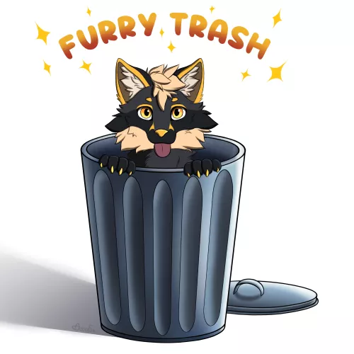 Trash cans can be surprisingly cozy [AccoFox]