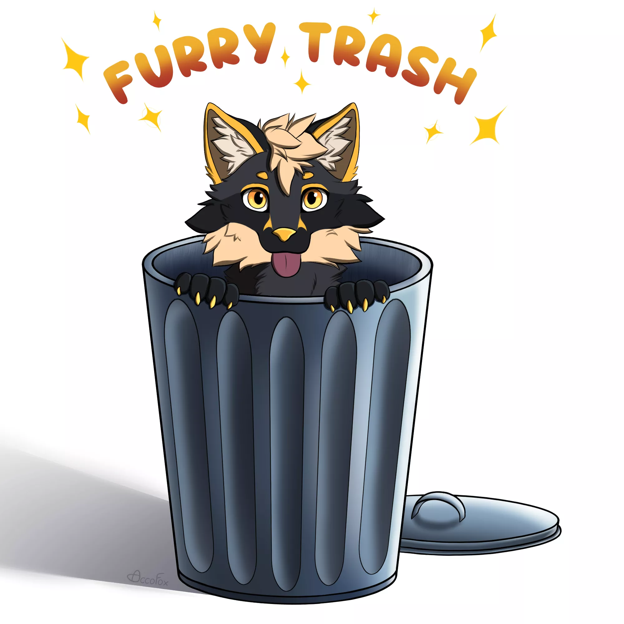 Trash cans can be surprisingly cozy [AccoFox]