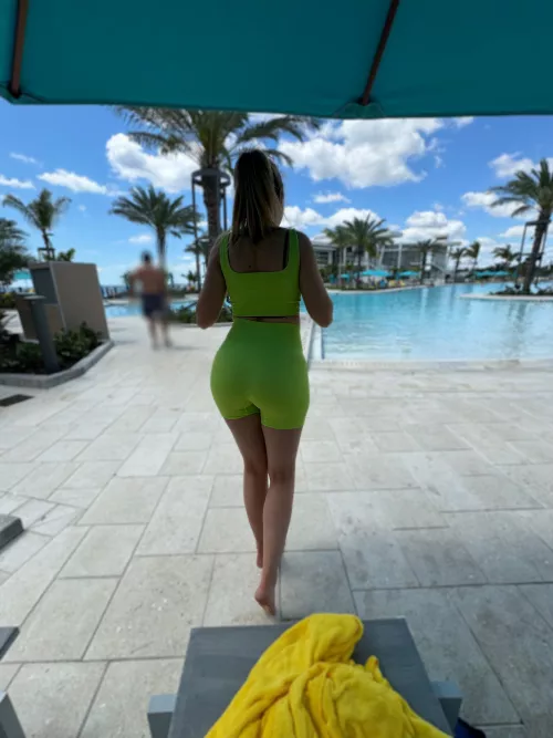 What do you think about the lime green yoga shorts