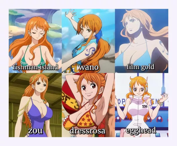 Which Nami outfit you ljked the MOST? 🤤😍