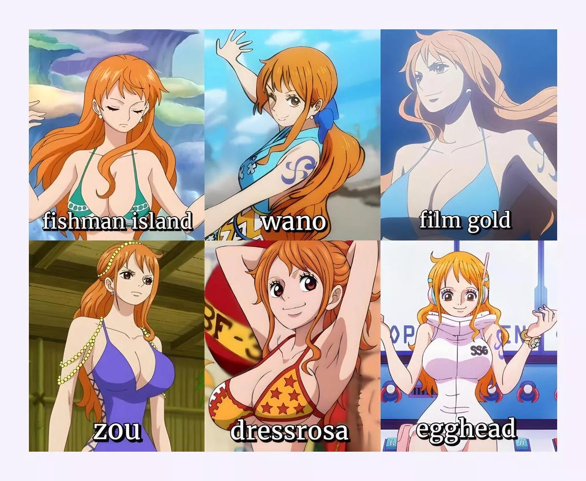 Which Nami outfit you ljked the MOST? 🤤😍