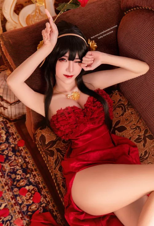 Yor Forger evening dress by Sally Dorasnow