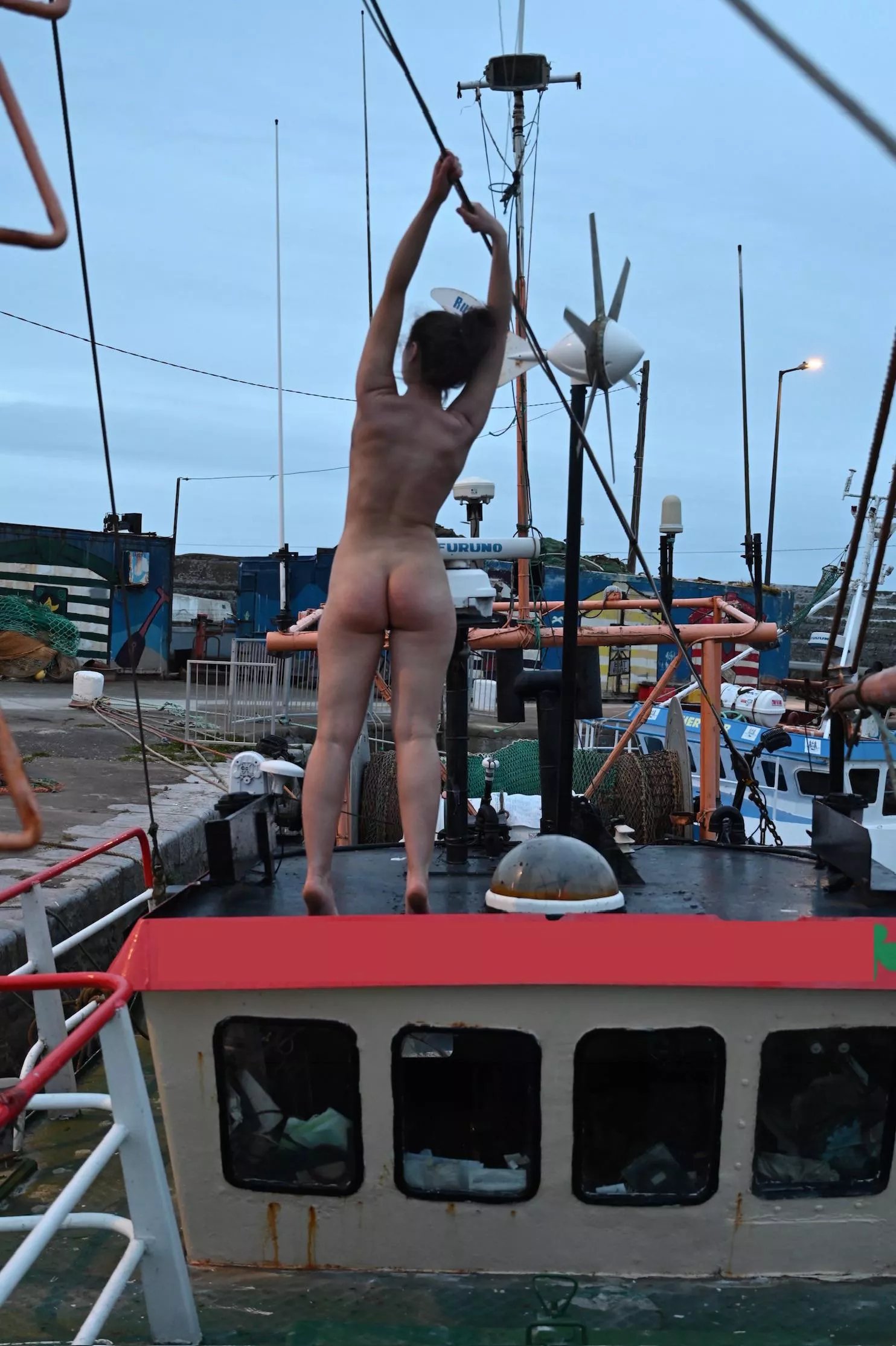 You catch me on your boat. What are you saying to me?