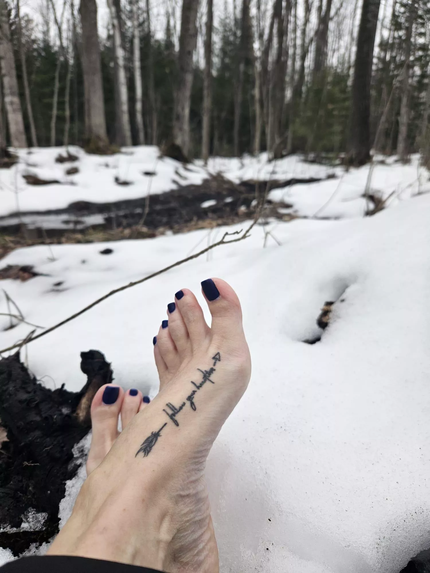 Baby it’s cold outside. What would you do to help warm up my feet?