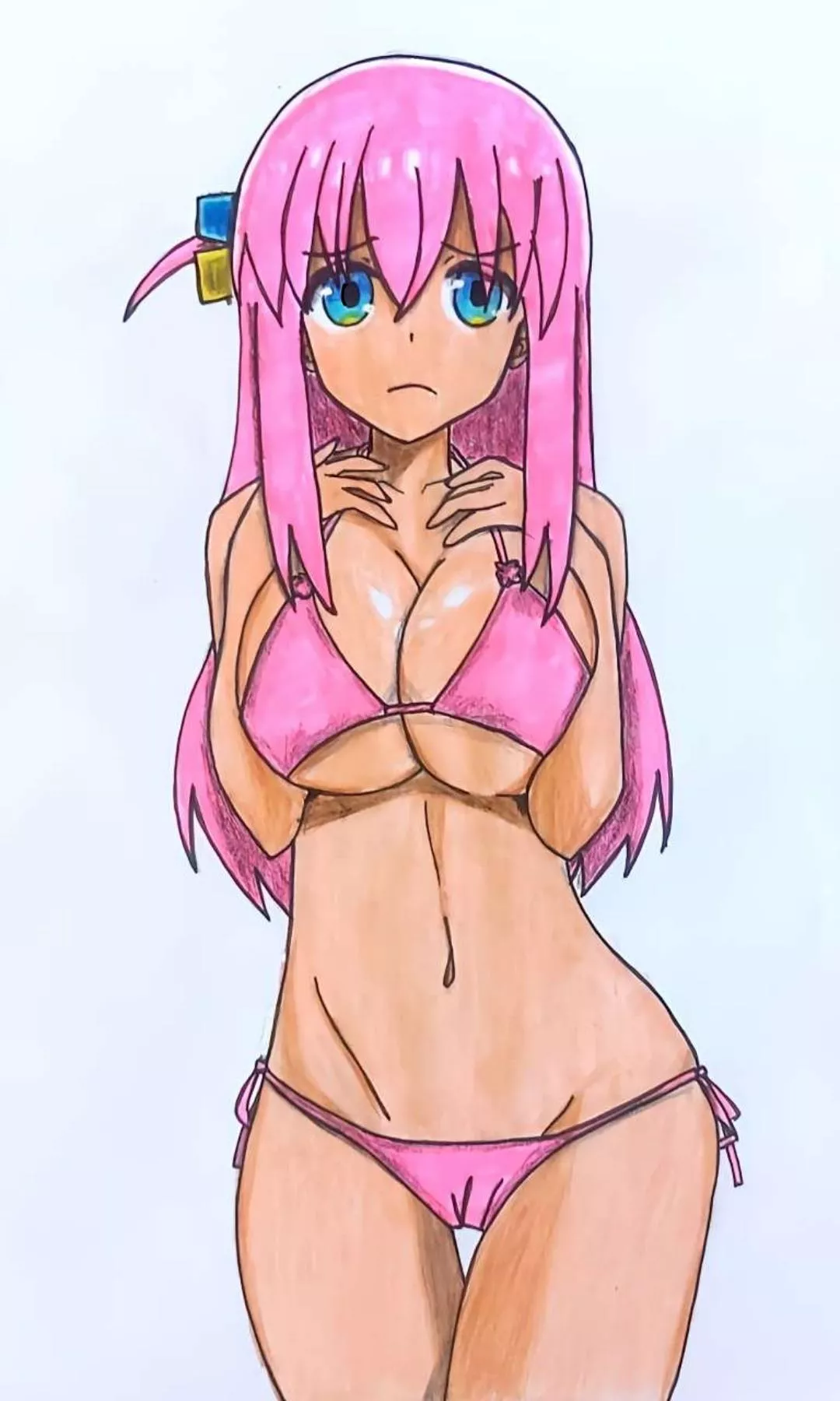 Bocchi in her swimsuit