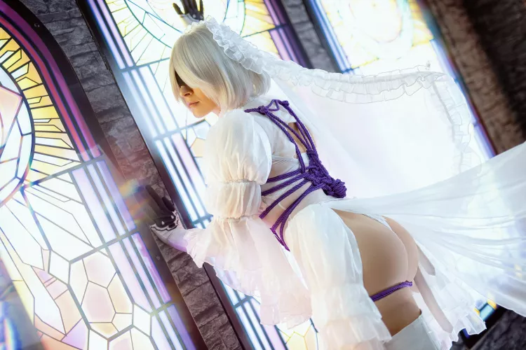 Bride 2B [based on Sakimichan art] by Yuna Kairi (self)