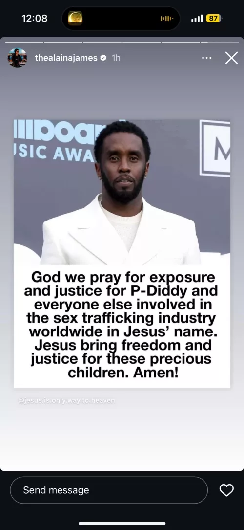 Changed personality pics from her ig story 